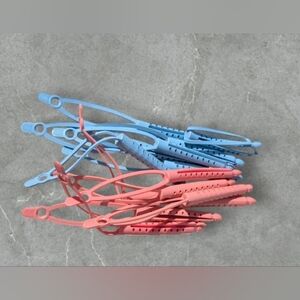 Blue and Pink Hair Clips Set
